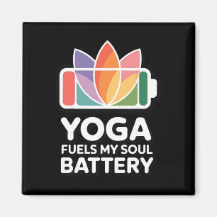 Yoga befeuert meine Seele Ttery - Spirituelles Yog Magnet