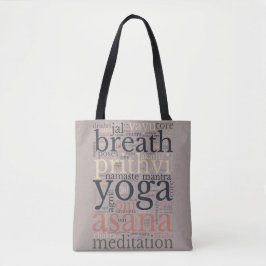 Yoga-Begriffe Wörter Versatile Schultertasche