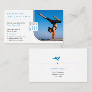 Yoga   Beruflicher Lehrer Visitenkarte
