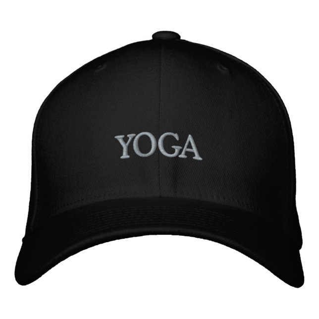 YOGA BESTICKTE BASEBALLKAPPE (Vorderseite)
