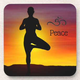 Yoga Beverage Coaster Getränkeuntersetzer