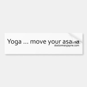 Yoga. Bewegen Sie Ihr Asana Autoaufkleber