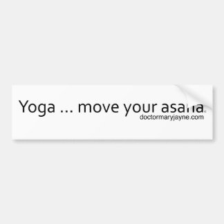 Yoga. Bewegen Sie Ihr Asana Autoaufkleber