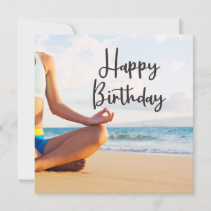 Yoga Birthday Card für Mediationsliebhaber