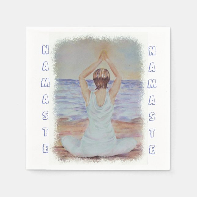 YOGA BITTE | Serviette (Vorderseite)