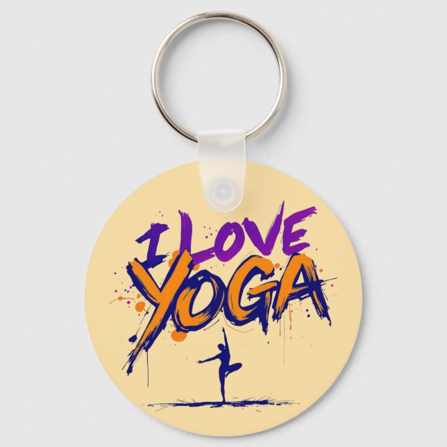 Yoga Bliss Schlüsselanhänger (Vorderseite)