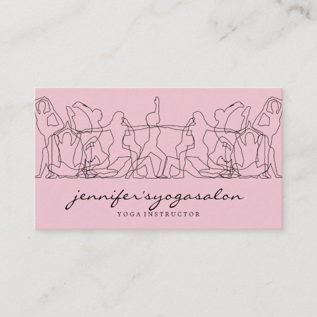 Yoga-Blogger Visitenkarte (Vorderseite)