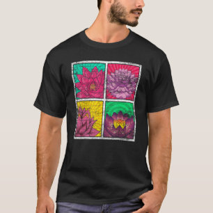 Yoga-Blüten-Blüte Spiritueller Yogi Pop Lotus-Blum T-Shirt