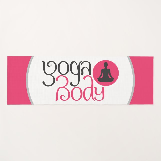 Yoga Body mit Yoga Pose Graphic Yogamatte (Vorderseite (Horizontal))
