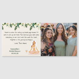 Yoga Brautparty Foto Vielen Dank Karte