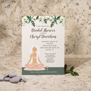 Yoga Bride Brautparty Mimosa Brunch Einladung