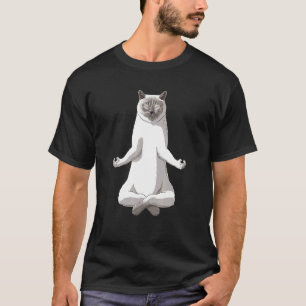 Yoga Britisch Kurzhaar Katze T-Shirt
