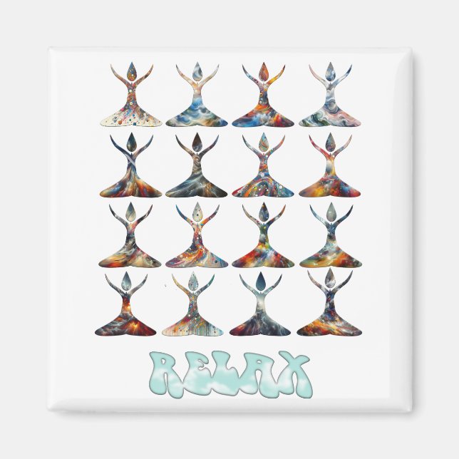 Yoga Buddies Magnet (Vorne)