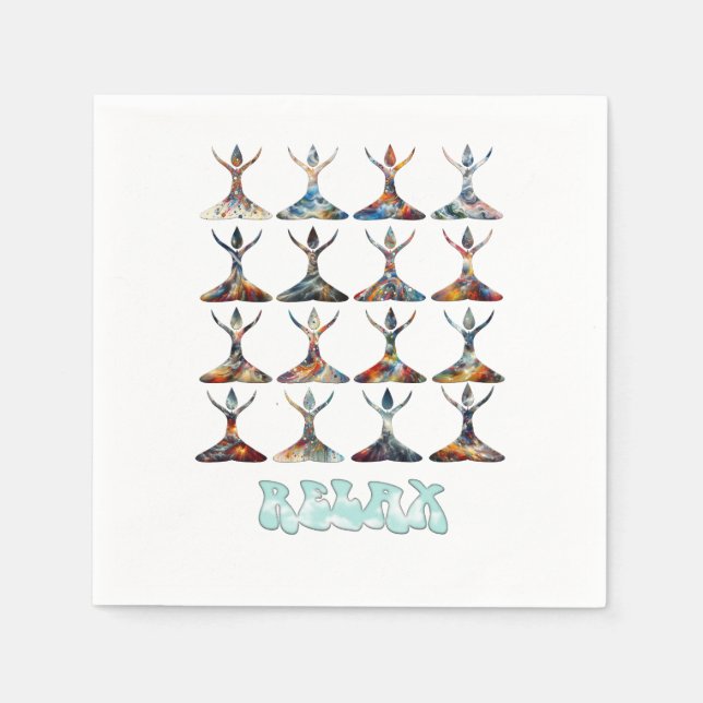 Yoga Buddies Serviette (Vorderseite)