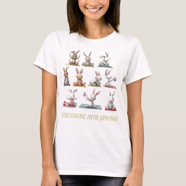 Yoga bunnies T-Shirt (Vorderseite)