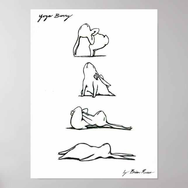 Yoga Bunny Poster (Vorne)