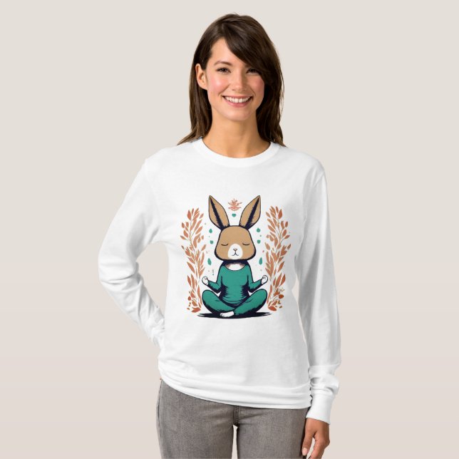 Yoga Bunny T-Shirt (Vorne ganz)