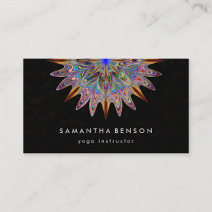 Yoga Business Card für elegante Lotus Blume Visitenkarte