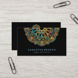 Yoga Business Card für elegante Lotus Blume Visitenkarte