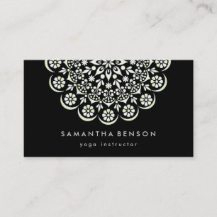 Yoga Business Card für elegante Lotus Blume Visitenkarte