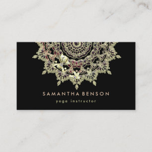Yoga Business Card für elegante Lotus Blume Visitenkarte