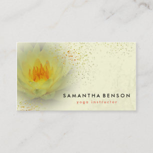 Yoga Business Card für elegante Lotus Blume Visitenkarte