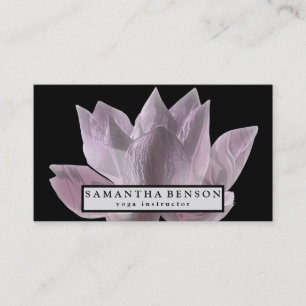 Yoga Business Card für elegante Lotus Blume Visitenkarte
