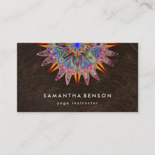 Yoga Business Card für elegante Lotus Blume Visitenkarte