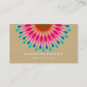 Yoga Business Card für elegante Lotus Blume Visitenkarte