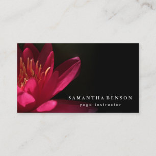 Yoga Business Card für elegante Lotus Blume Visitenkarte