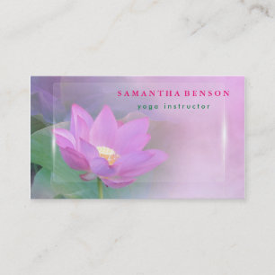 Yoga Business Card für elegante Lotus Blume Visitenkarte
