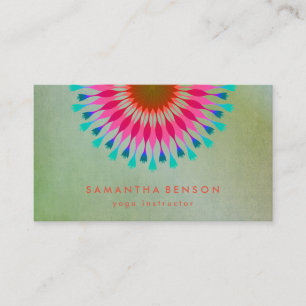 Yoga Business Card für elegante Lotus Blume Visitenkarte