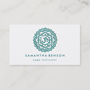 Yoga Business Card für elegante Lotus Blume Visitenkarte