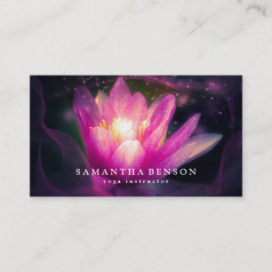 Yoga Business Card für elegante Lotus Blume Visitenkarte