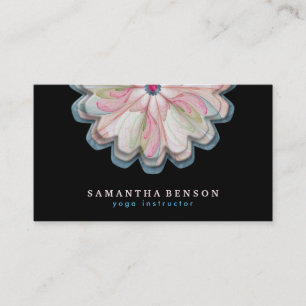 Yoga Business Card für elegante Lotus Blume Visitenkarte