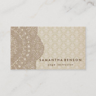 Yoga Business Card für elegante Lotus Blume Visitenkarte