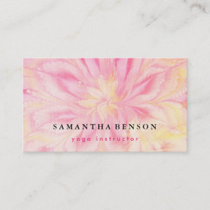 Yoga Business Card für elegante Lotus Blume Visitenkarte