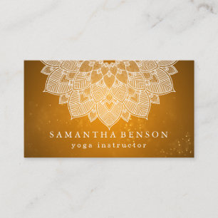 Yoga Business Card für elegante Lotus Blume Visitenkarte