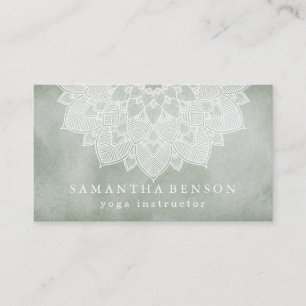 Yoga Business Card für elegante Lotus Blume Visitenkarte