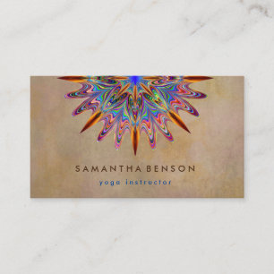 Yoga Business Card für elegante Lotus Blume Visitenkarte