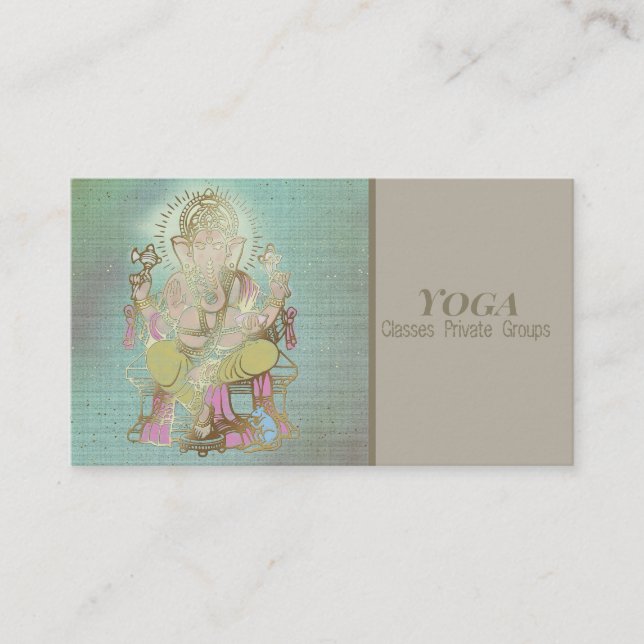 YOGA - Business Card Visitenkarte (Vorderseite)