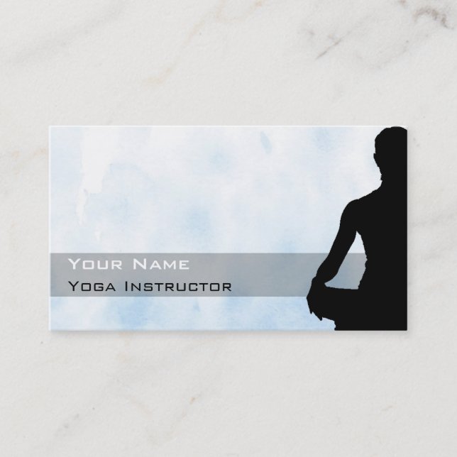 Yoga Business Card Visitenkarte (Vorderseite)