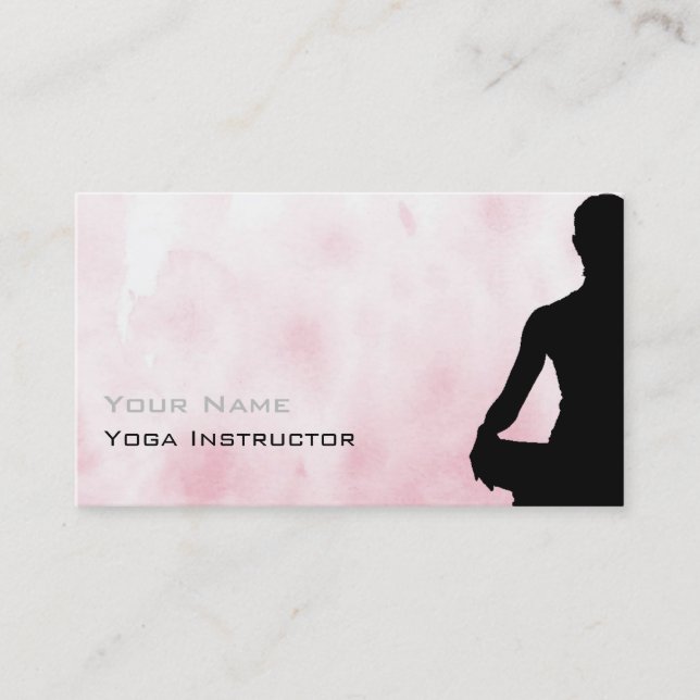 Yoga Business Card Visitenkarte (Vorderseite)
