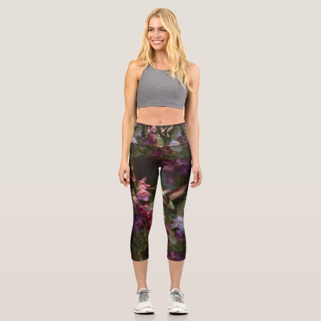 Yoga Capris, hochgeschliffen, XS (0-2) Capri Leggings (Vorderseite)