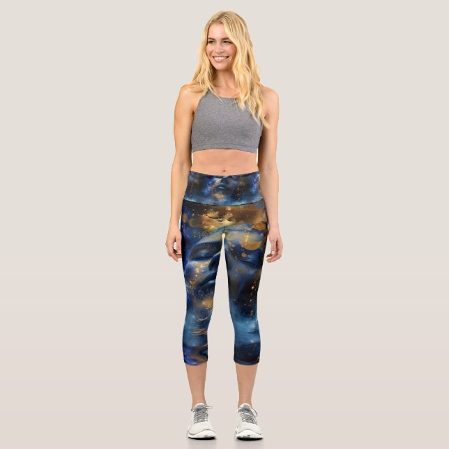 Yoga Capris, hochgeschliffen, XS (0-2) Capri Leggings (Vorderseite)