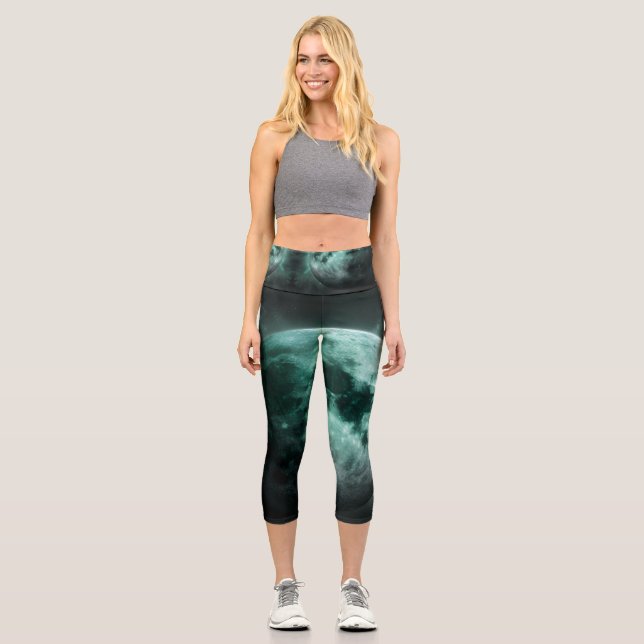 Yoga Capris, hochgeschliffen, XS (0-2) Capri Leggings (Vorderseite)