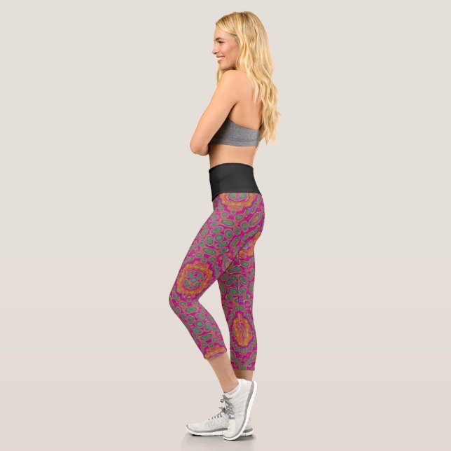 Yoga Capris, hochgeschliffen, XS (0-2) Capri Leggings (Links)