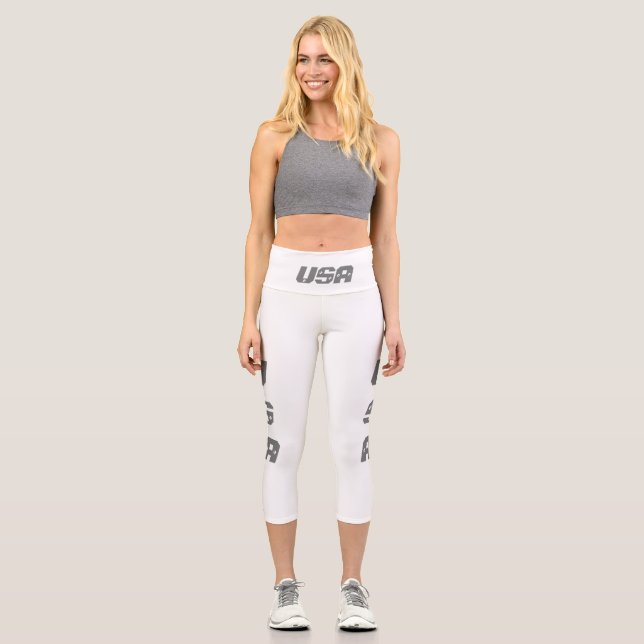 Yoga Capris, hochgeschliffen, XS (0-2) Capri Leggings (Vorderseite)