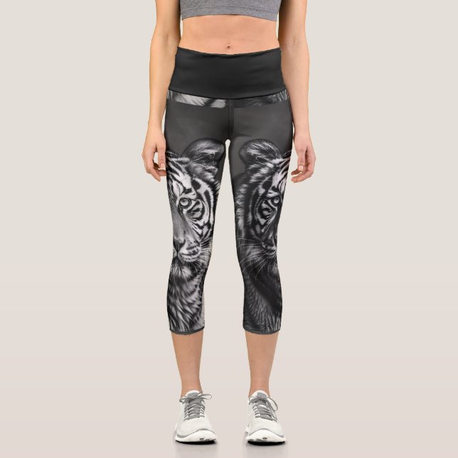 Yoga Capris, hochgeschliffen, XS (0-2) Capri Leggings (Vorderseite)