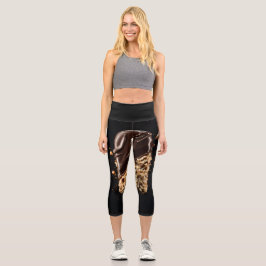 Yoga Capris, hochgeschliffen, XS (0-2) Capri Leggings